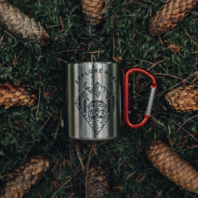 Explore More Carabiner Steel Mug Tiny Print Shop