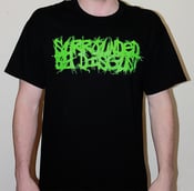 Image of Surrounded By Disgust 2011 Black T-Shirt Acid Green Logo