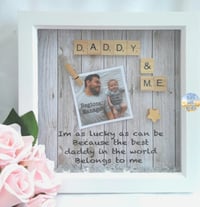 Image 1 of Personalised Daddy Frame,Dad Gift,Dad Frame, Fathers Day Gift,New Dad Gift,Daddy Scrabble Frame,Dad 