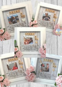 Image 2 of Personalised Daddy Frame,Dad Gift,Dad Frame, Fathers Day Gift,New Dad Gift,Daddy Scrabble Frame,Dad 