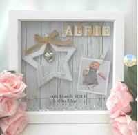 Image 1 of New baby frame, baby girl frame,baby boy frame,nursery decor,baby keepsake frame, new baby gift