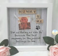 Personalised Dog Mummy Frame,Dog Mummy Gift, Fur Baby Frame,Mummys Fur Baby Frame,Pet Scrabble Frame