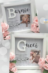 Image 2 of Personalised Pet Loss Frame,Pet Initial frame,Pet Memorial Frame, Pet Loss Gift