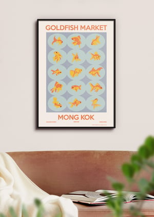 Image of Goldfish Market Mong Kok Poster