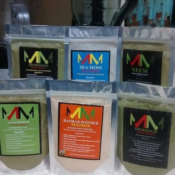 Image of All 9 Moringa Matrix Products Combined
