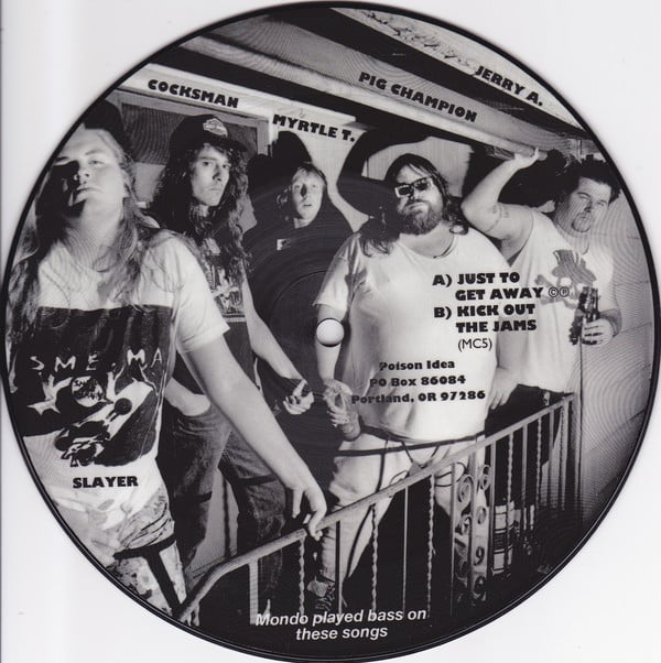 POISON IDEA "Just To Get Away" 7" Picture Disc