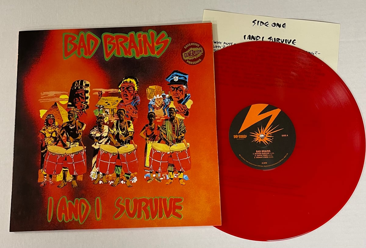 Bad Brains-Rock For Light LP Red Vinyl Generation Records