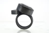 Image 5 of Contemporary ring. Tourmaline quartz in oxidised silver by Chris Boland Jewellery