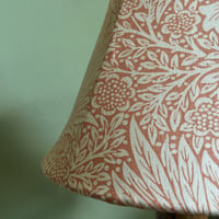 Image 3 of William Morris 'Marigold' Fabric Lampshade 12 inch