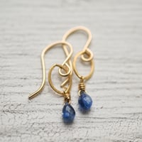 Image 5 of Tiny Kyanite Earrings