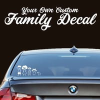 Your Own Family Car Decal | Custom Vinyl Decal