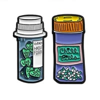 Image 1 of CHILL PILLS & ADDICTED TO LOVE PIN SET