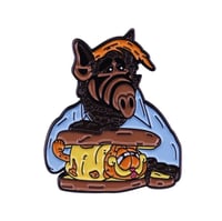 Image 1 of ALF GARFIELD CAT SANDWICH PIN