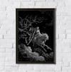 Gustave Dore Poster - Gustave Doré "Death on the Pale Horse" - Devil - Lucifer 