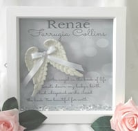 Image 1 of Personalised baby loss box frame, baby memorial frame,baby loss gift,angel baby frame