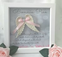 Personalised baby loss box frame, baby girl memorial frame,baby loss gift,angel baby frame