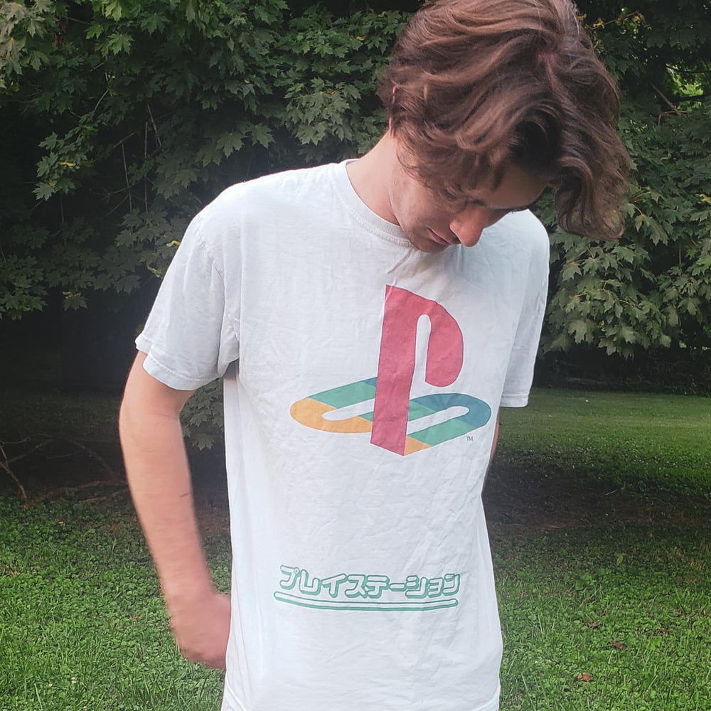 Image of Playstation vintage style graphic tee