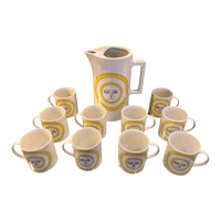 Winking Lion Pitcher and Cup Set 