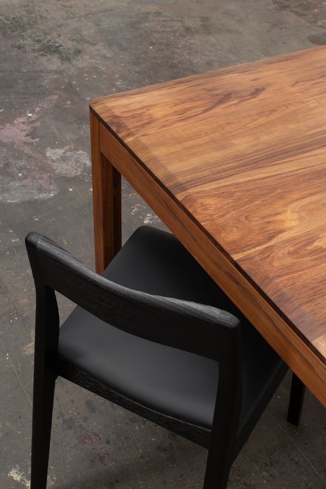 PRUE V2 DINING TABLE IN TASMANIAN BLACKWOOD