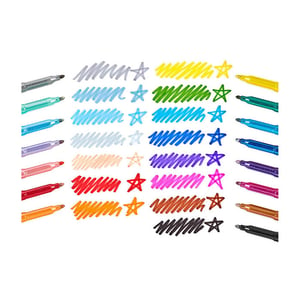 Image of Rainbow sparkle glitter markers 