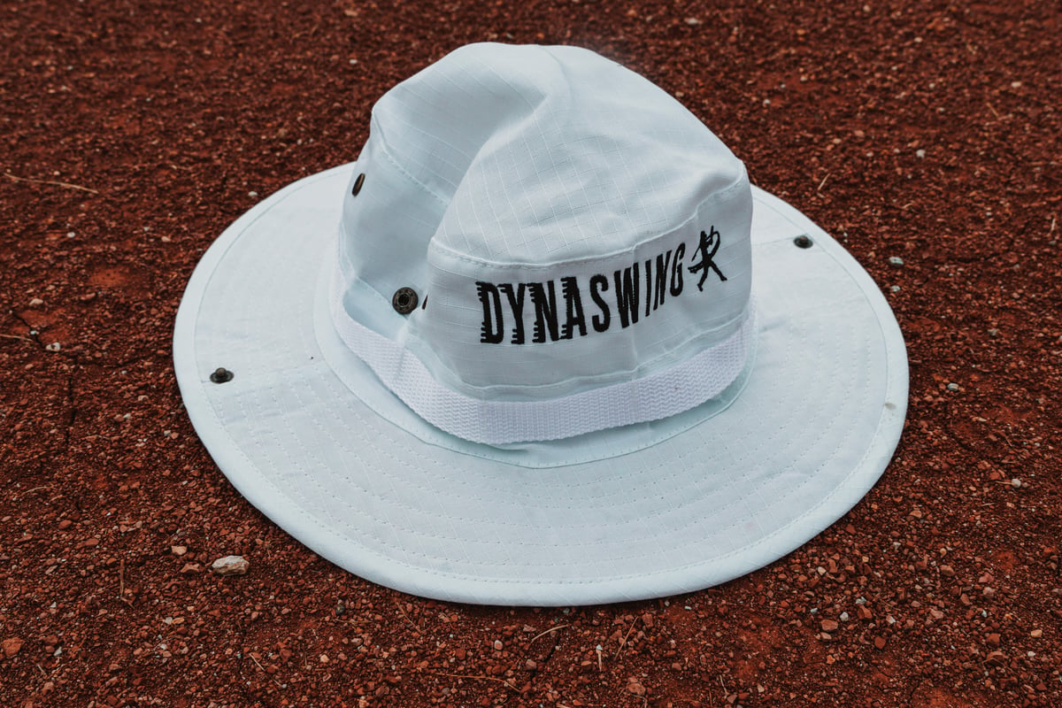 Image of Dynaswing Logo Bucket Hat-White