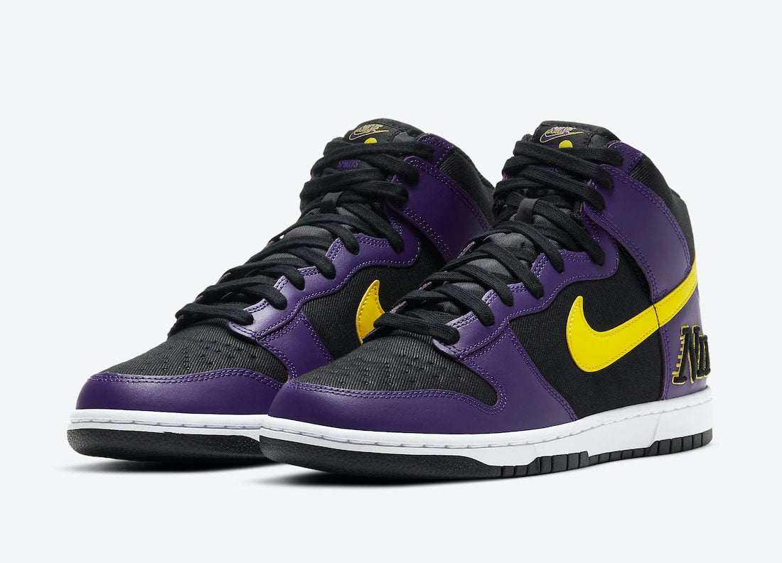 Image of Nike Dunk High Lakers Sz 9