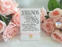 Image 1 of Friend Wish Bracelet,Friend Cord Bracelet,Friend Gift,Friends are like stars Bracelet,Star Bracelet,