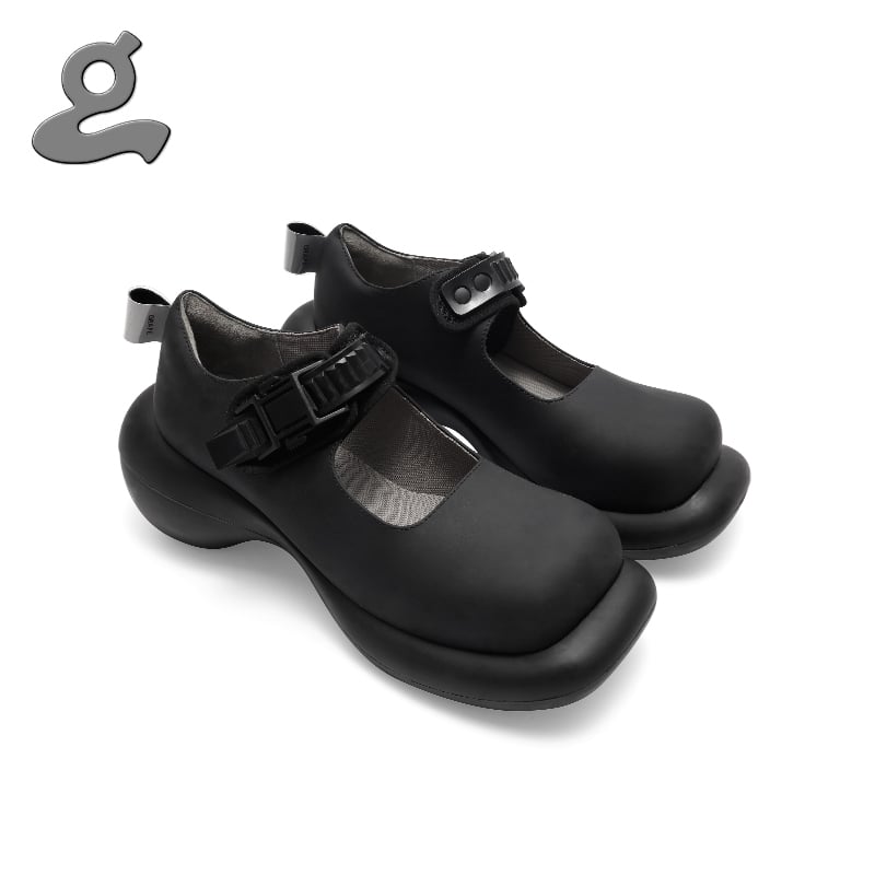 Image of Black Mary Jane Platform Shoes