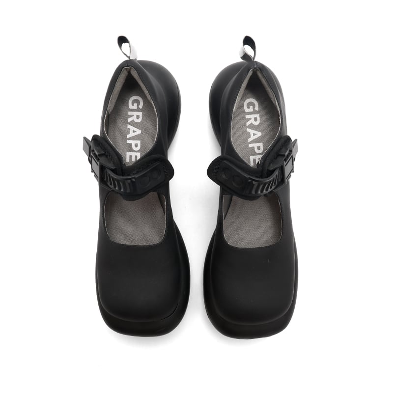 Image of Black Mary Jane Platform Shoes