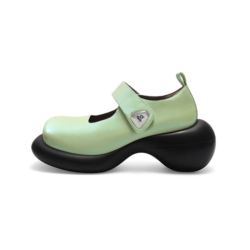 Image of Green Mary Jane Platform Shoes