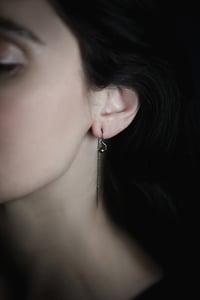 Image 2 of SIMPLE SILVER short drop earrings