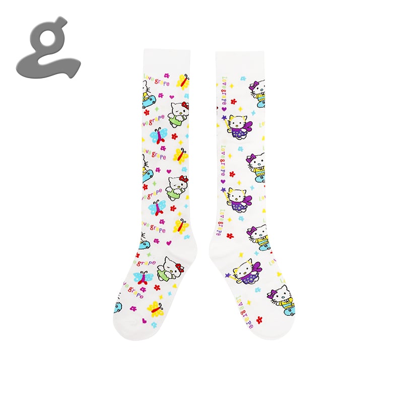 Image of Grape Kitten Socks