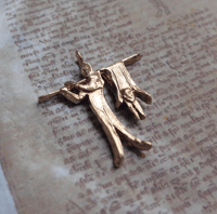 Image 1 of Flayed figure (silver/bronze)