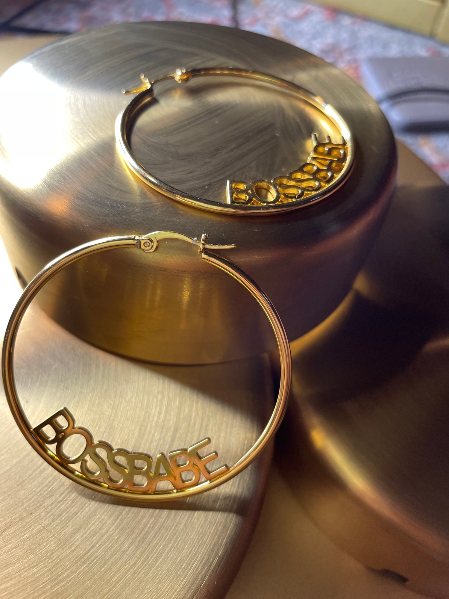 Image of Boss Babe Signature Hoop Earrings [Pre-Order]