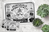 "Ouija Board" limited edition signed print and stickers