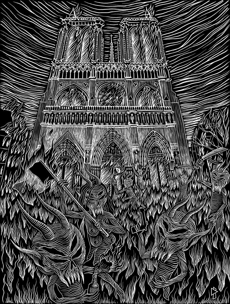 Image of Notre Dame de Paris en feu (2014)