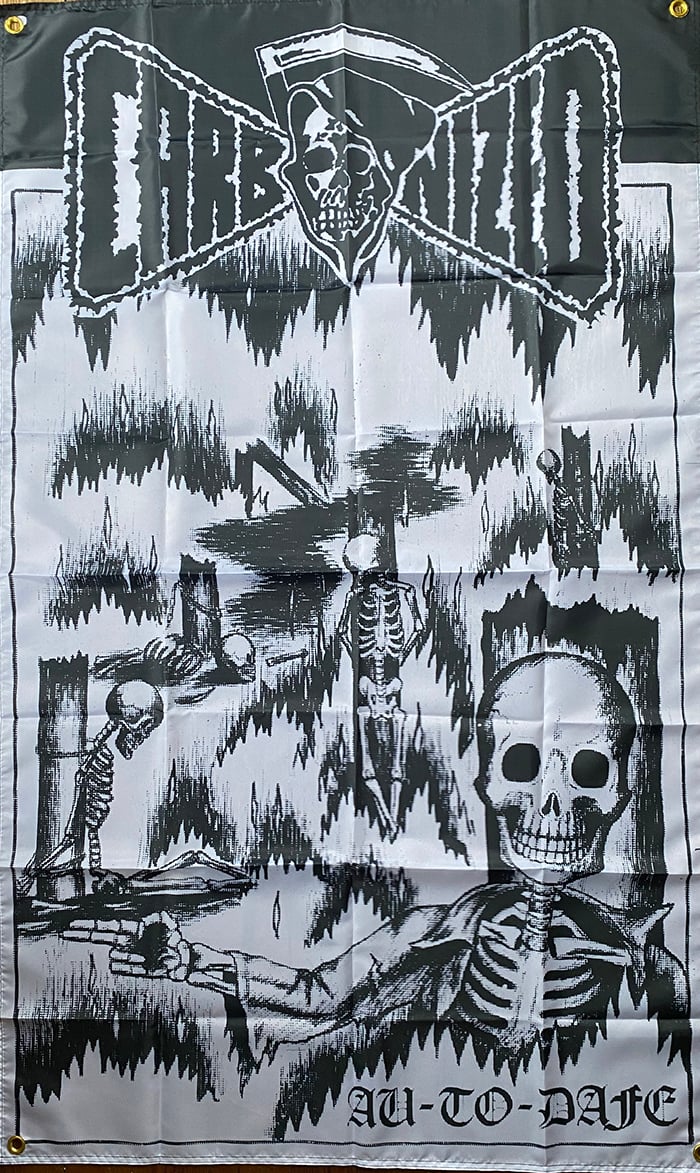 Image of Carbonized " Au-To-Dafe " Flag / Banner / Tapestry