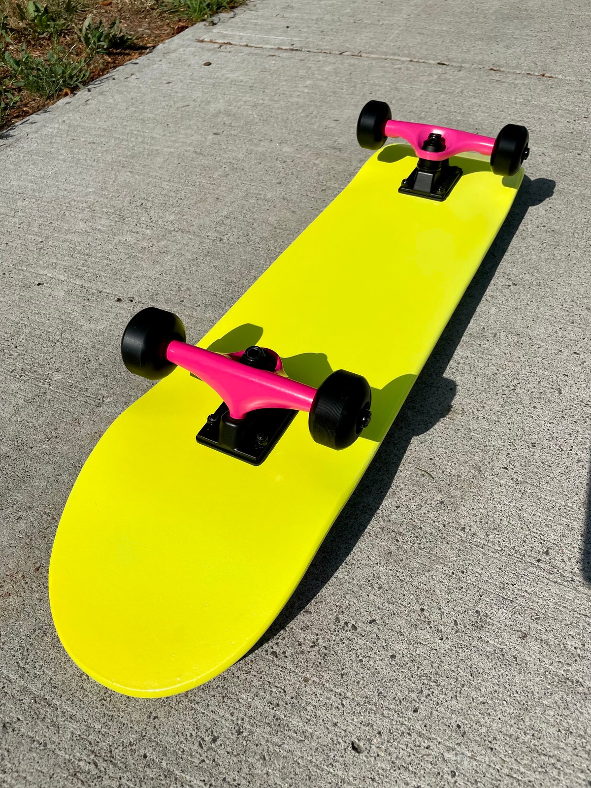 Image of Rainbow Tie-dye Neon 7.5” Complete Skateboard