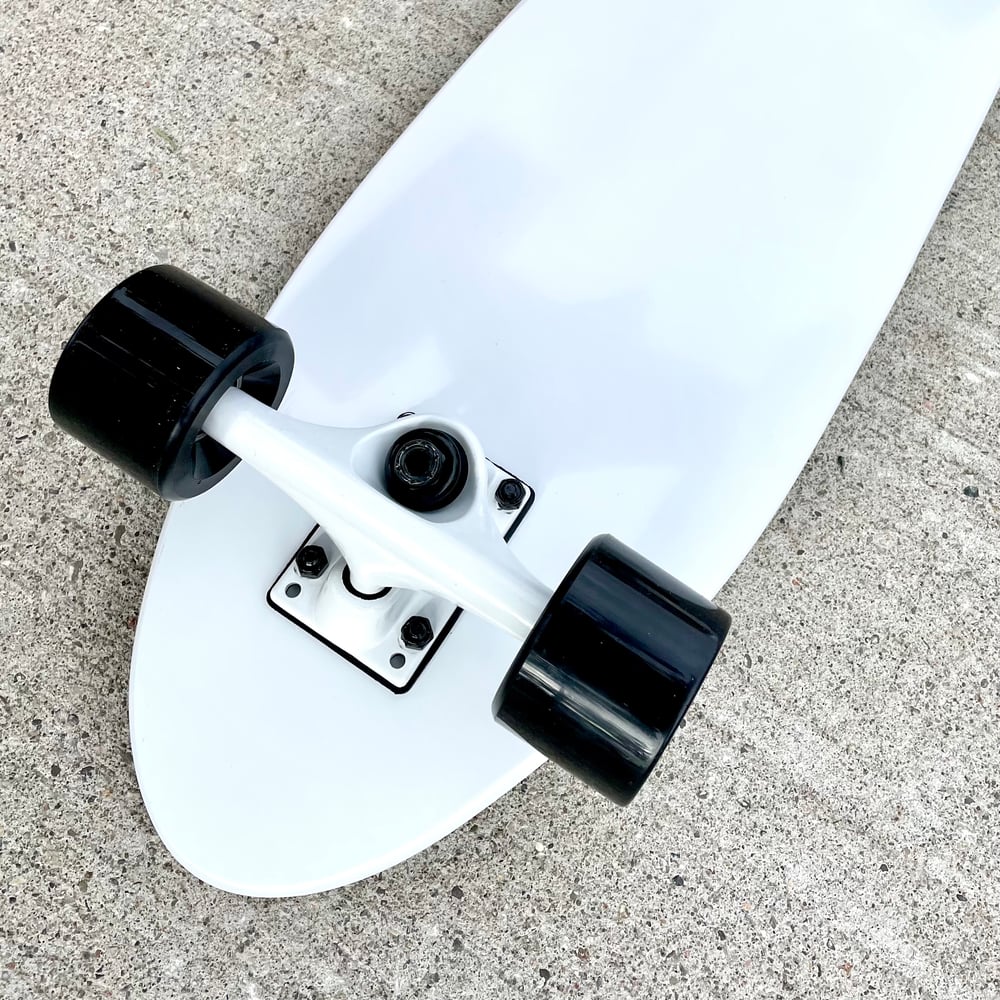 Image of Black and White 8” Complete Cruiser