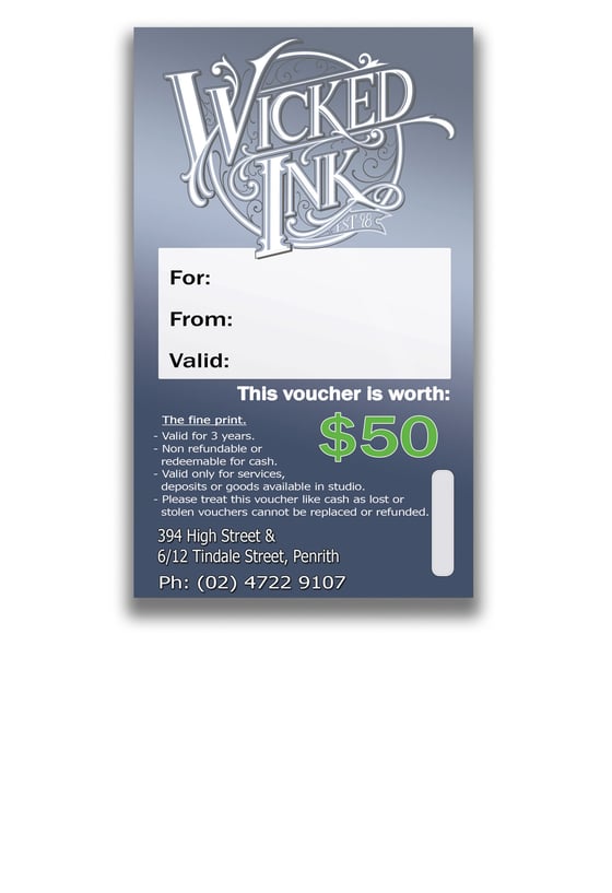 Image of $50 Gift Vouchers