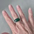 Faceted Green Onyx and Sterling Silver Ring Image 2