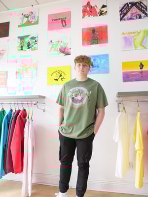 Image of FADED GREEN FLAYBANK T-SHIRT