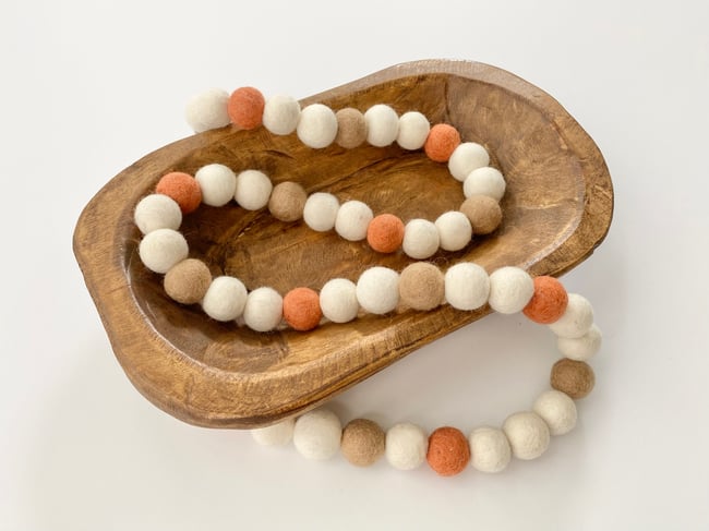 Cozy Colors Felt Ball Garland 