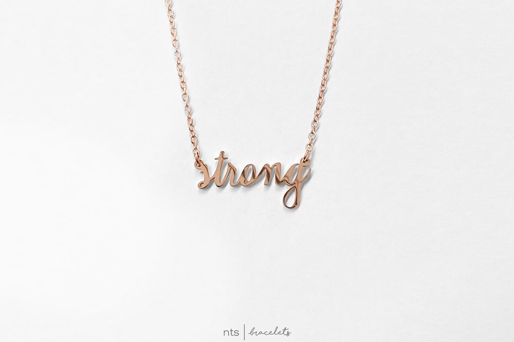 Image of NTS STRONG NECKLACE (Rose Gold)