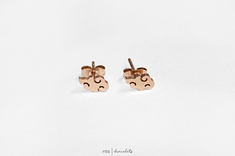 Image of NTS x SEVERESKY COLLAB EARRINGS (Limited Edition + Rose Gold)
