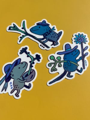 Blue Pot Goblin Sticker