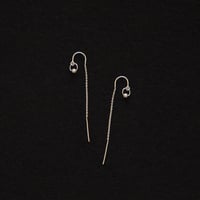 Image 3 of SIMPLE SILVER short drop earrings