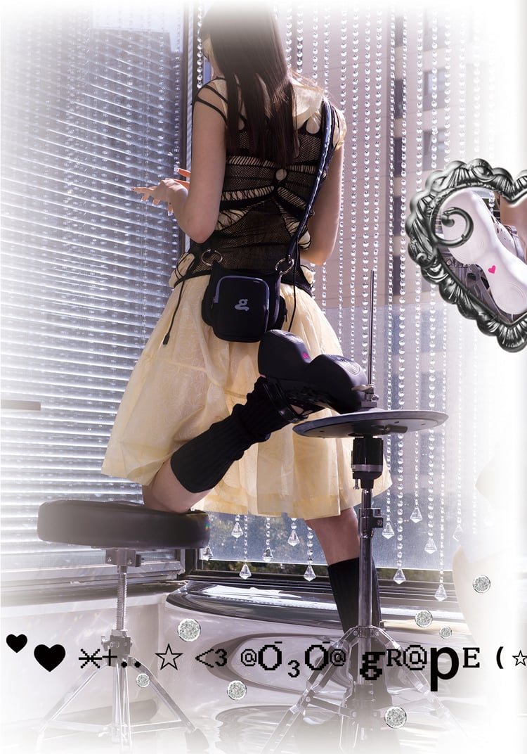 Image of Black Microfiber Platform Slippers 'Airship'