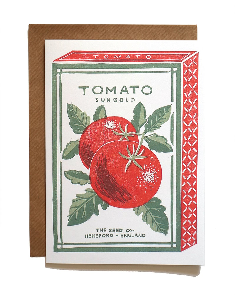 Image of Tomato Sun Gold - Greetings Card