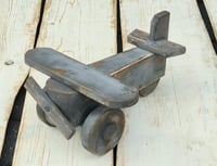 Image 2 of Wooden plane  gray & brown